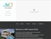 Tablet Screenshot of jmdprojects.com.au